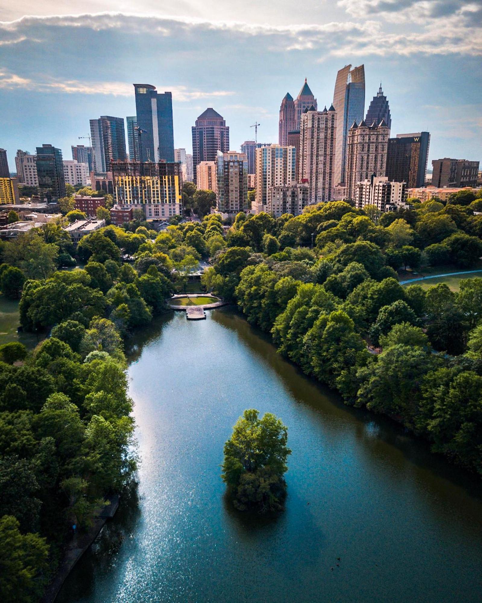 Stupendous Heart Of Piedmont Park Two Story Loft Lägenhet Atlanta Exteriör bild