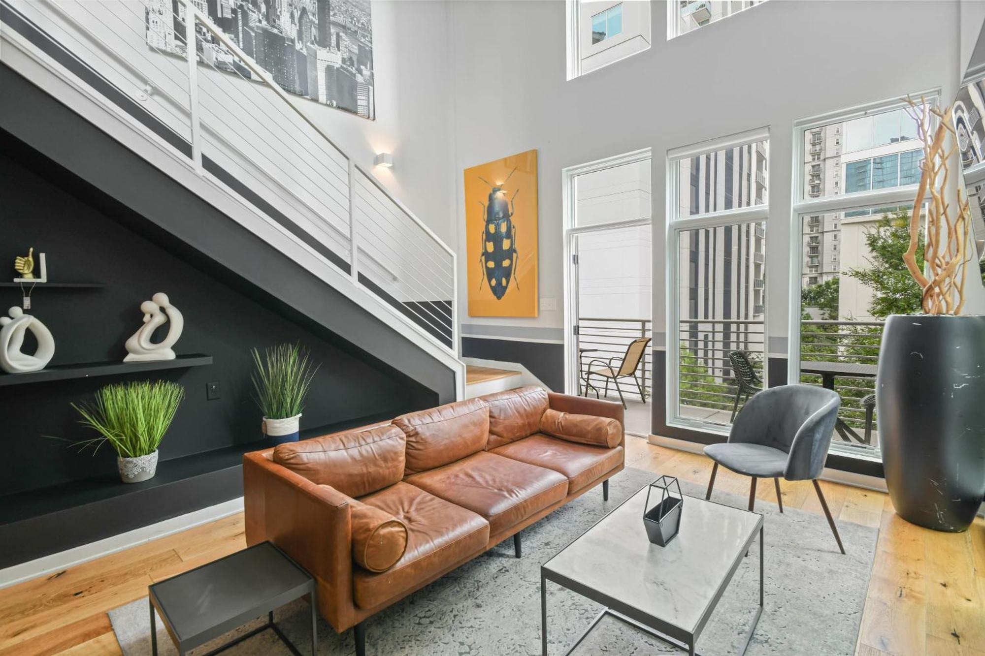 Stupendous Heart Of Piedmont Park Two Story Loft Lägenhet Atlanta Exteriör bild